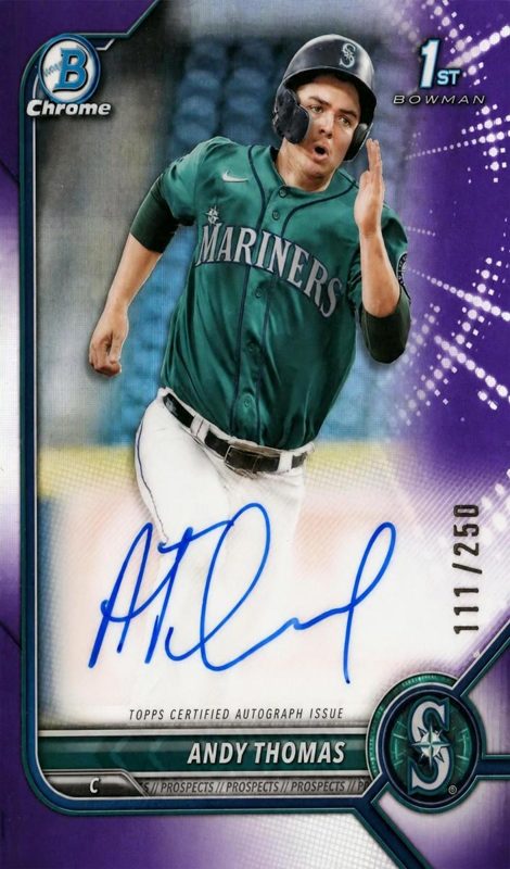 Andy Thomas, 2022 Bowman Chrome Prospects Baseball