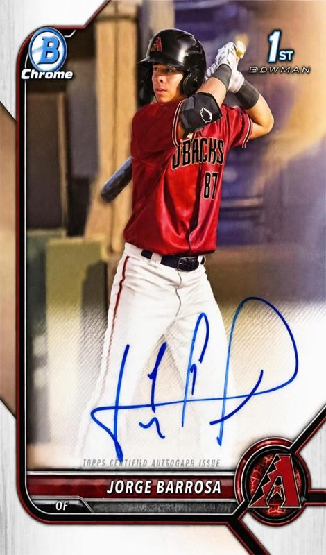 Jorge Barrosa, 2022 Bowman Chrome Prospects Baseball