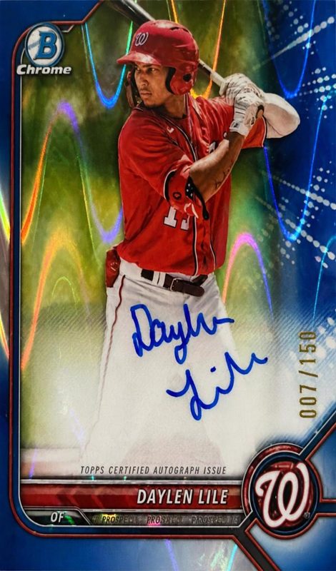 Daylen Lile, 2022 Bowman Chrome Prospects Baseball
