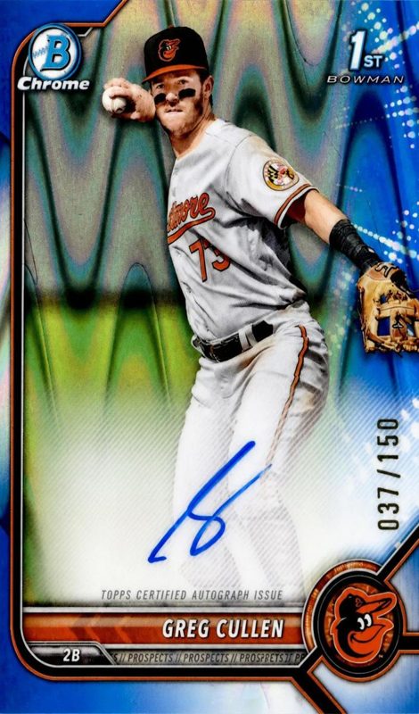 Greg Cullen, 2022 Bowman Chrome Prospects Baseball