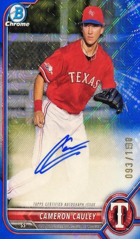 Cameron Cauley, 2022 Bowman Chrome Prospects Baseball