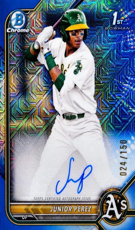 Junior Perez, 2022 Bowman Chrome Prospects Baseball