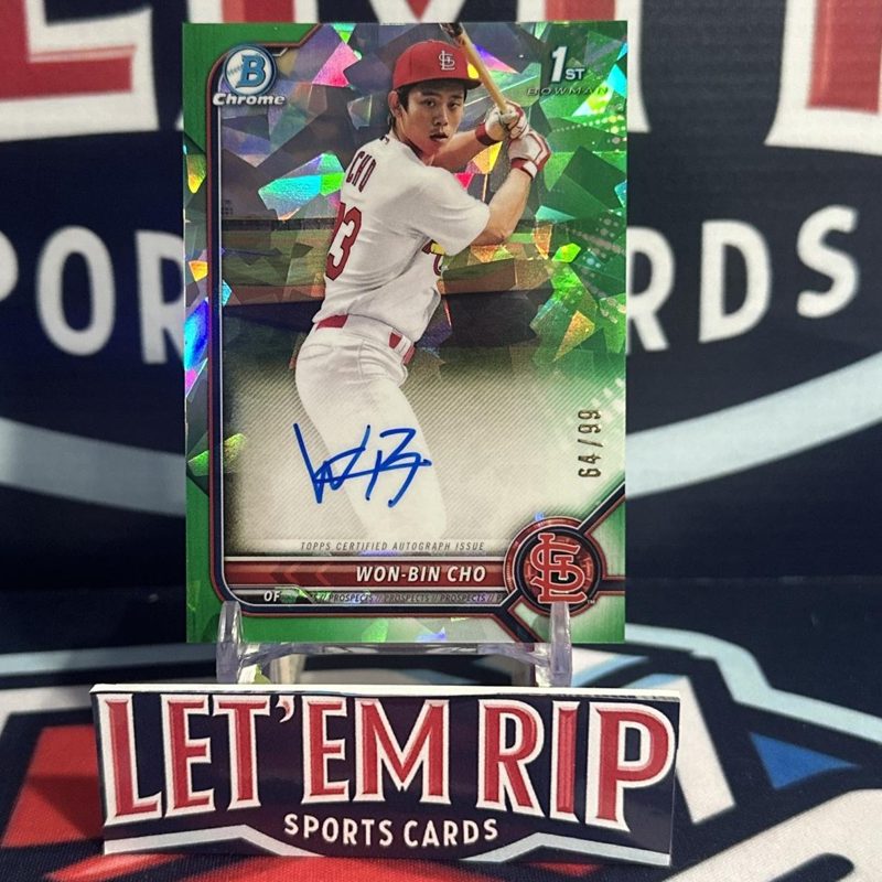 Won-Bin Cho, 2022 Bowman Chrome Prospects Baseball