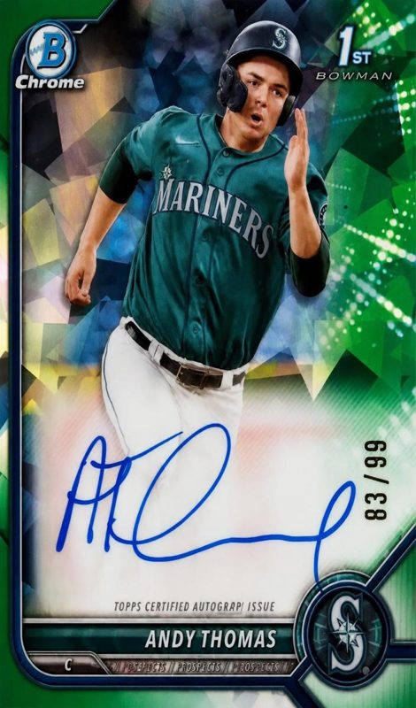 Andy Thomas, 2022 Bowman Chrome Prospects Baseball