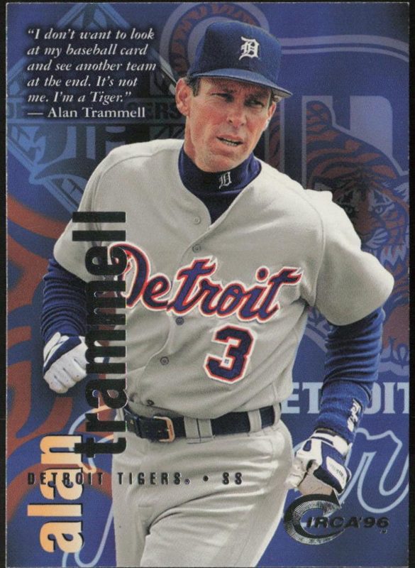 Alan Trammell, 1996 Circa Baseball