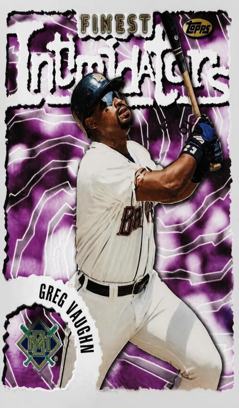 Greg Vaughn, 1996 Topps Finest Baseball