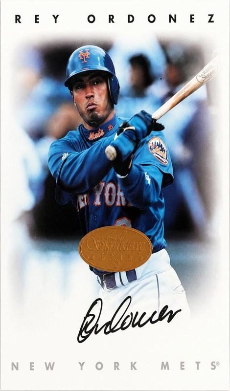 Rey Ordonez, 1996 Leaf Signature Series Baseball