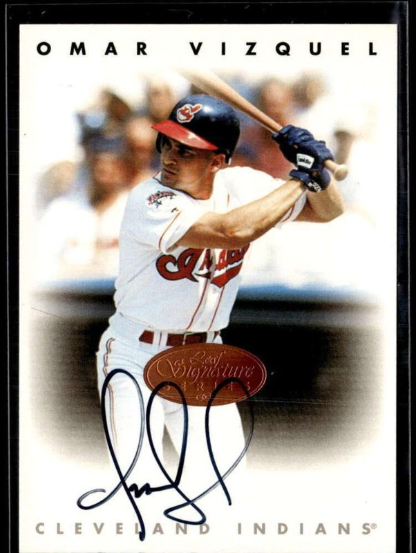 Omar Vizquel, 1996 Leaf Signature Series Baseball