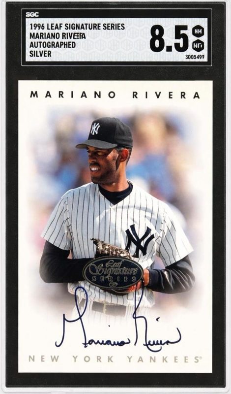 Mariano Rivera, 1996 Leaf Signature Series Baseball