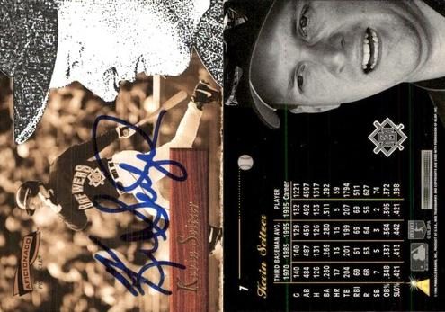 Kevin Seitzer, 1996 Pinnacle Aficionado Baseball