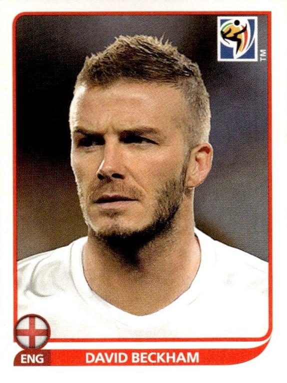 David Beckham, 2010 Panini South Africa FIFA World Cup Sticker Soccer