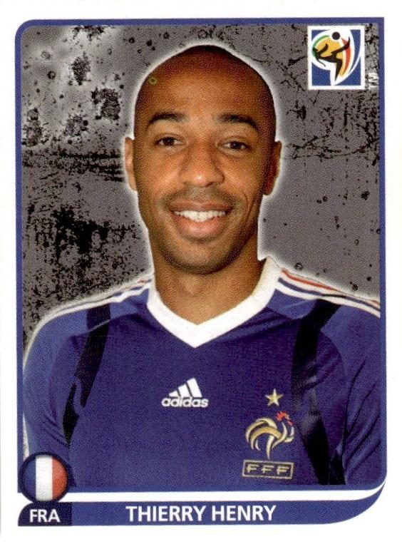 Thierry Henry, 2010 Panini South Africa FIFA World Cup Sticker Soccer