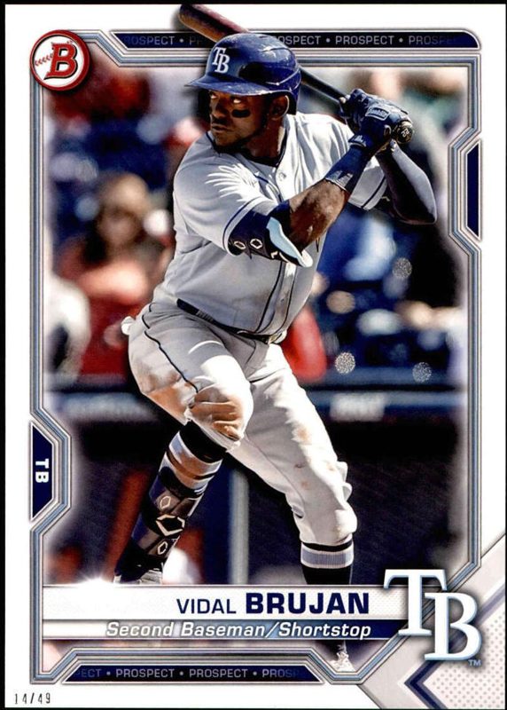 Vidal Brujan, 2021 Bowman Paper Prospects Baseball
