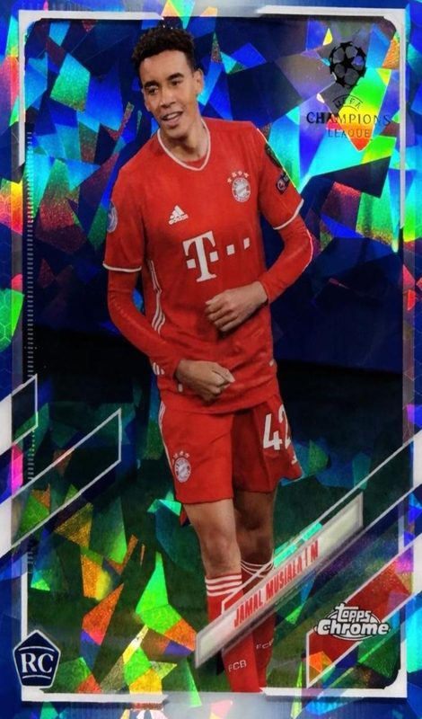 Jamal Musiala, 2020 Topps Chrome Sapphire UEFA Champions League Soccer