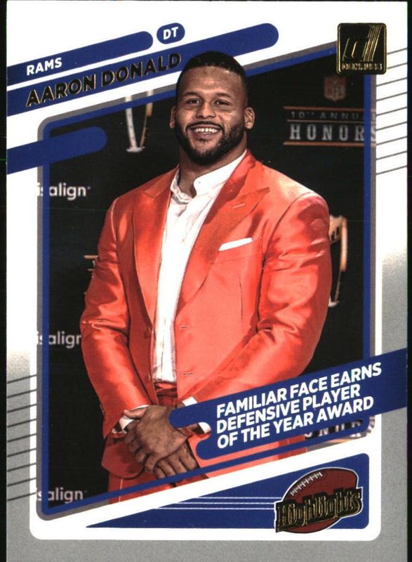 Aaron Donald, 2021 Panini Donruss Football