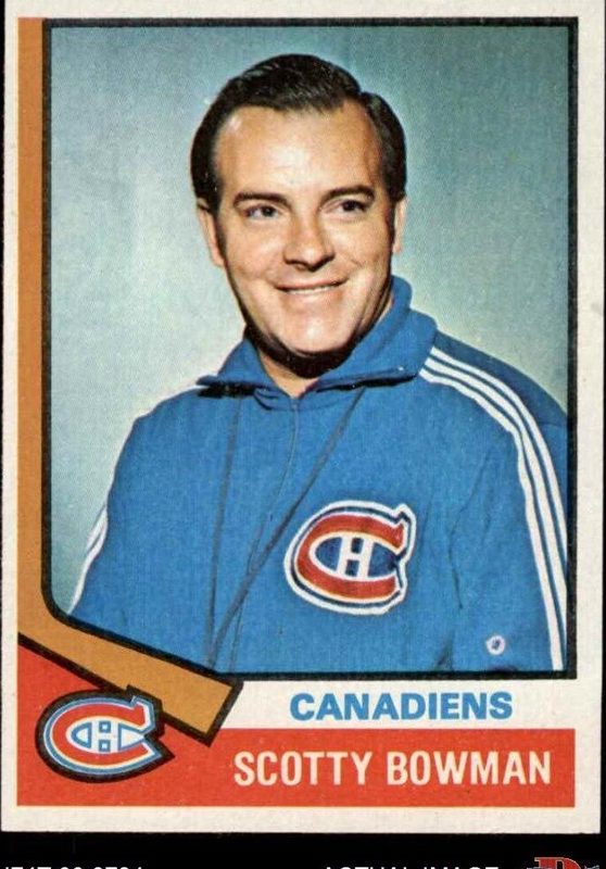 Scotty Bowman, 1974 Topps Hockey