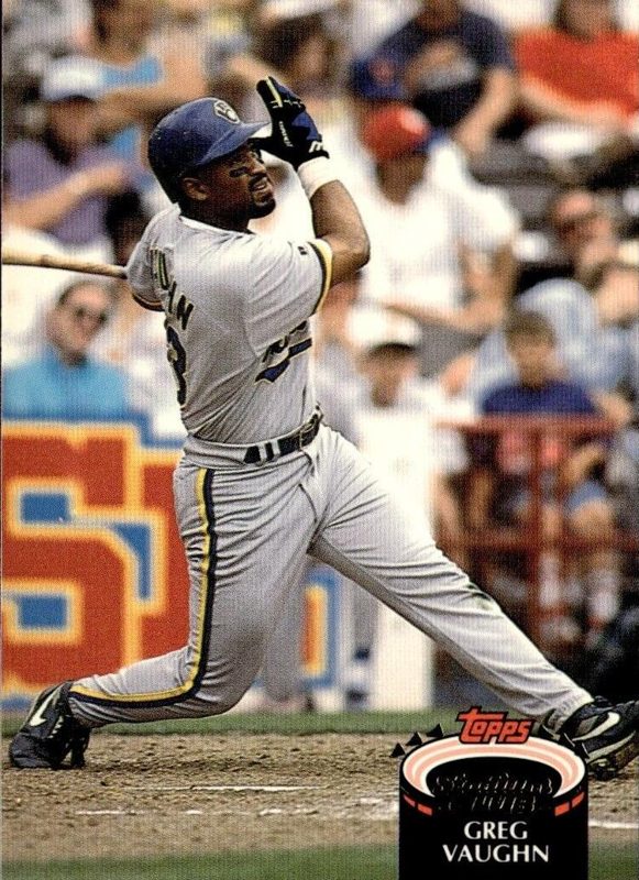 Greg Vaughn, 1992 Topps Stadium Club Baseball