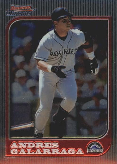 Andres Galarraga, 1997 Bowman Chrome Baseball