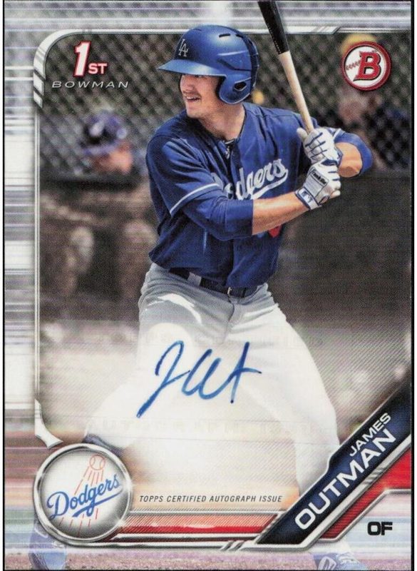 James Outman, 2019 Bowman Paper Prospects Baseball