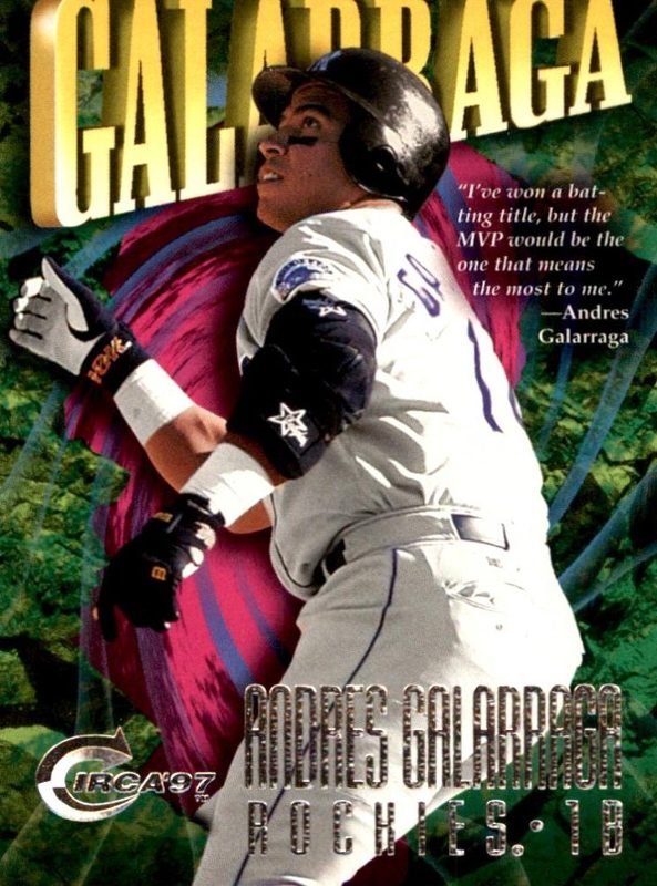 Andres Galarraga, 1997 Circa Baseball