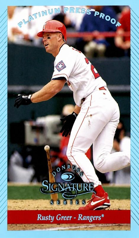 Rusty Greer, 1997 Donruss Signature Series Baseball