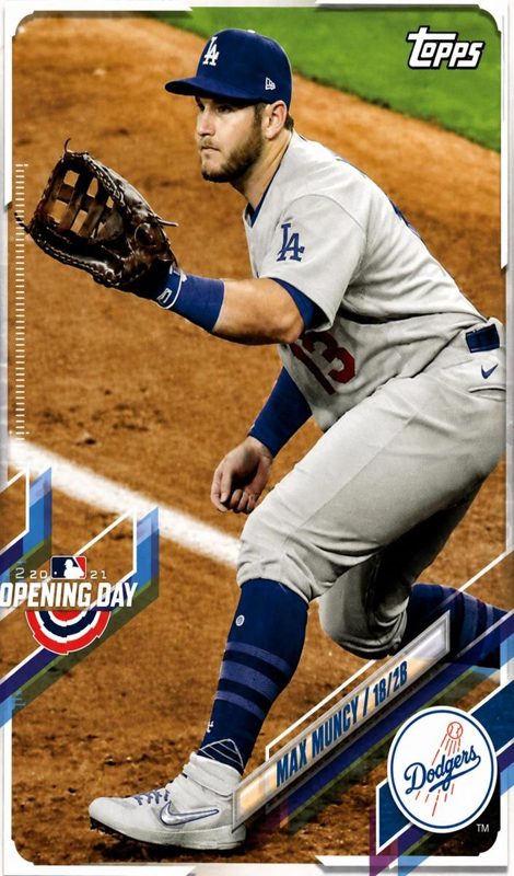 Max Muncy, 2021 Topps Opening Day Baseball
